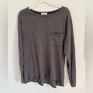 Rae Mode Women’s Dark Gray Long Sleeve Women's Top NWOT